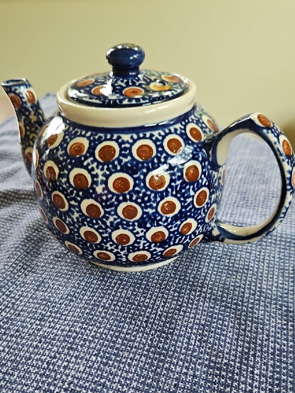 Polish Pottery Round Teapot